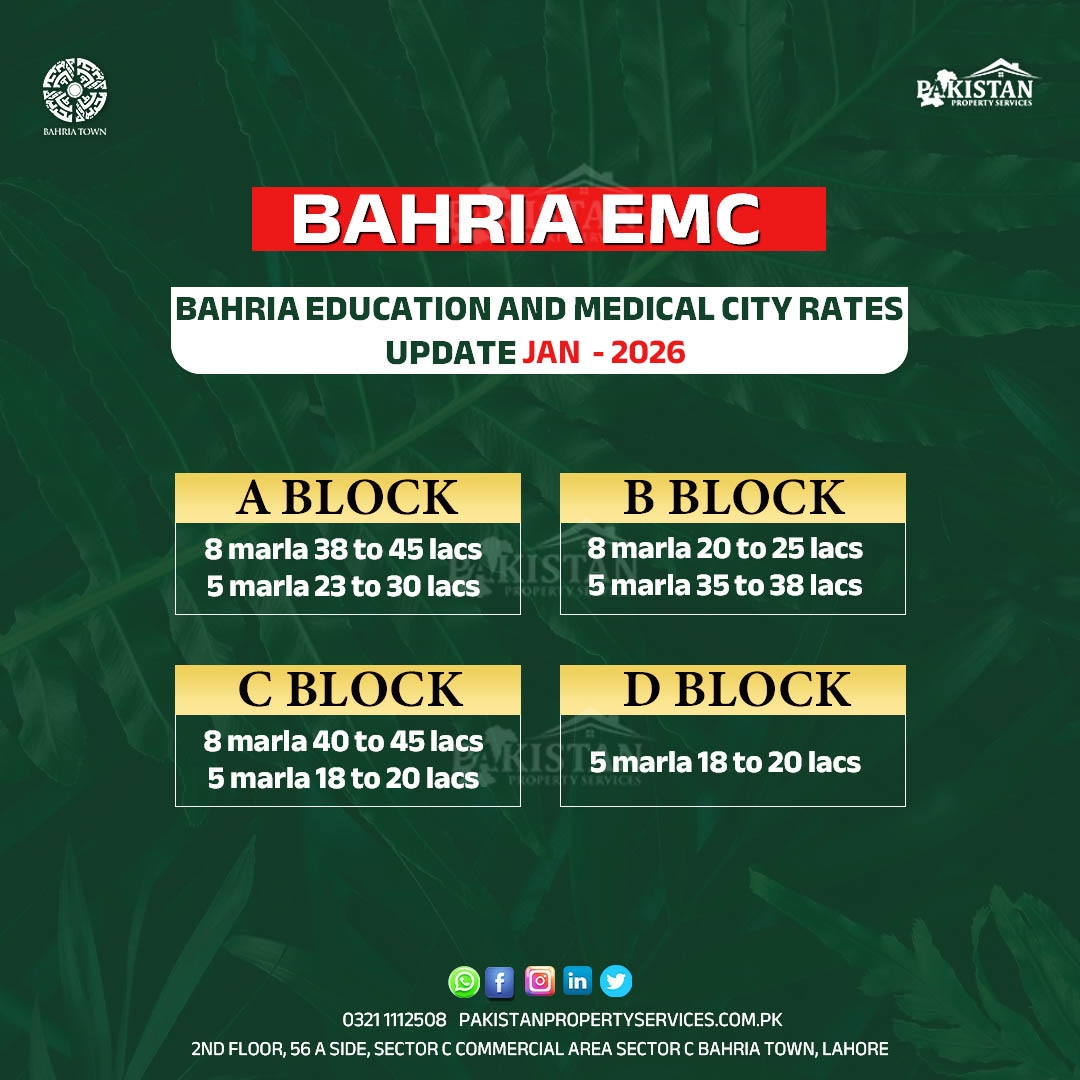 bahria orchard rates